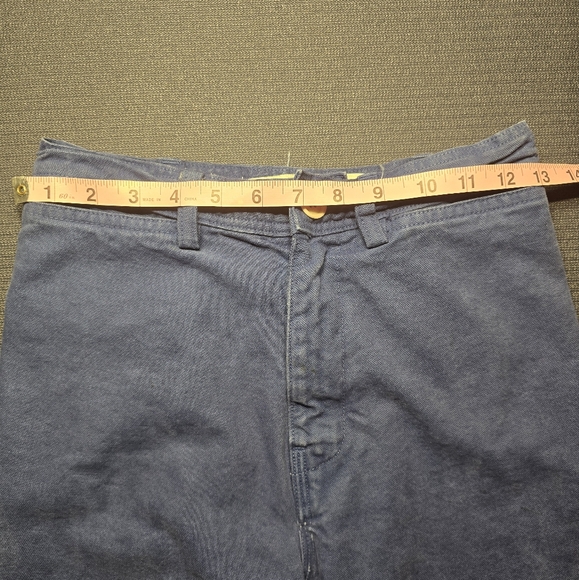 Stoned Immaculate Sail Away Retro High Rise Canvas Pants in Navy Blue Size 25 - Picture 3 of 8